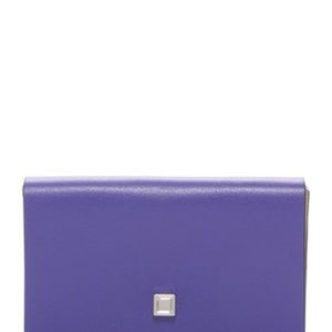 Lodis Mini Card Case Violet / Taupe New With Tags